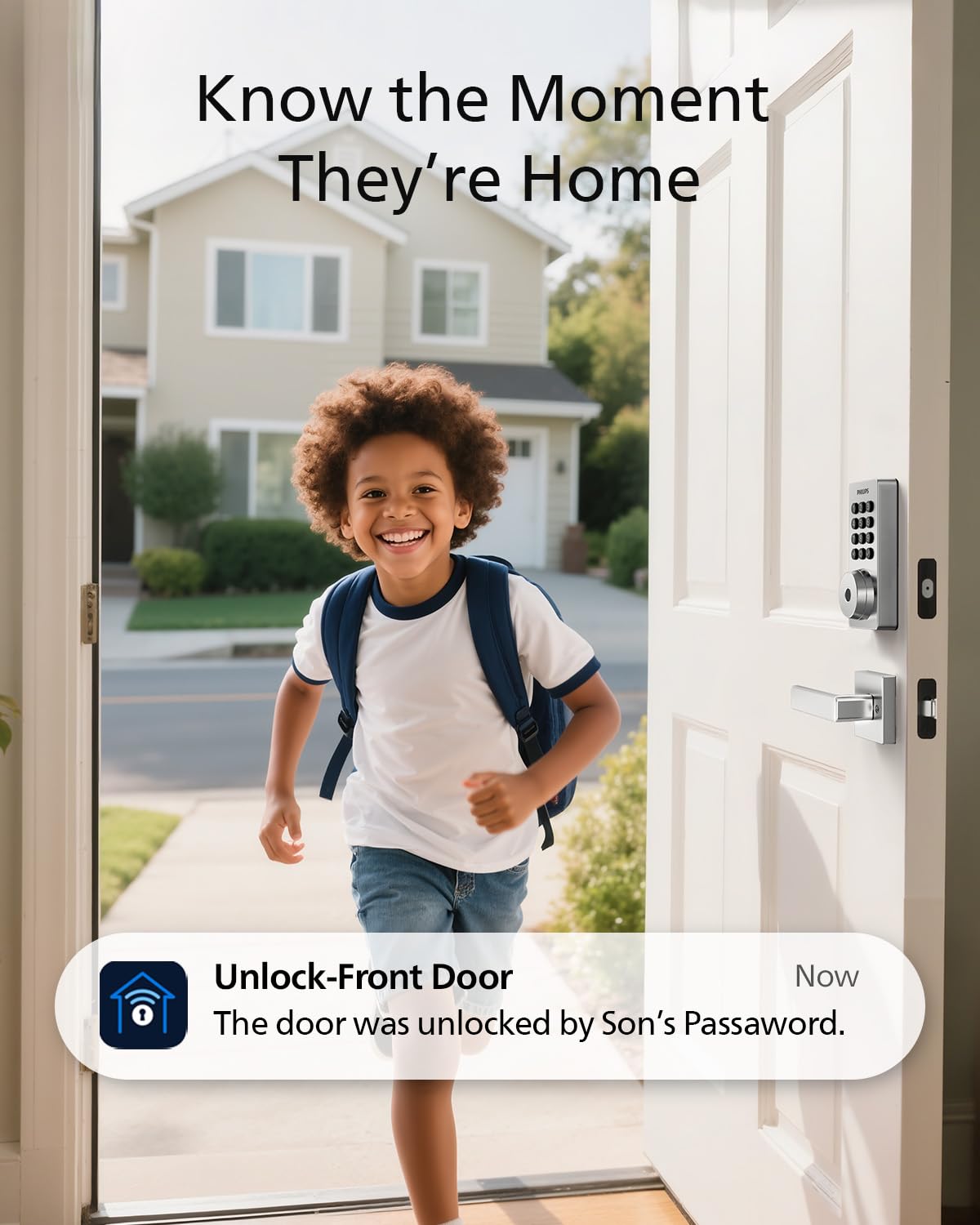 Wi-Fi Door Lock with Handle by PHILIPS – Commercial Grade