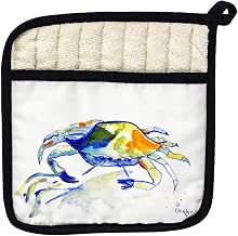 Betsy Drake PT212 Yellow Crab Pot Holder
