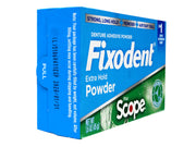 Denture Adhesive Powder by Fixodent – Powder, white, Pack of 3, Model 818-0556