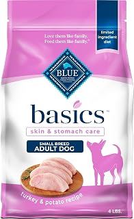 Blue Buffalo Basics Turkey Small Breed Adult Dry Dog Food, 4 lb