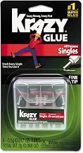KG58248SN Krazy Glue Single-Use Tubes w/Storage Case, 0.07 oz, 4/Pack