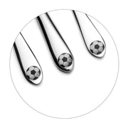 3 Piece Kids Flatware Set Soccer by Amefa – 3 years, Stainless Steel, Pack of 3, Model 842200G020A30