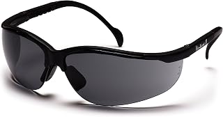 Pyramex Safety Products Venture Ii Safety Eyewear, Gray Lens With Black Frame, One Size (SB1820S)