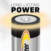 Alkaline Power C Batteries (12 Pack) by Energizer – Standard, Multicolor, Model AP93DP-12