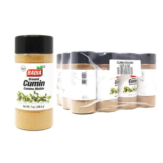 Cumin Ground by Badia – 7 Ounce (Pack of 12), Plastic, No Color, Pack of 12