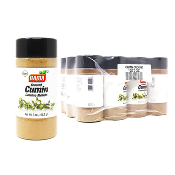 Cumin Ground by Badia – 7 Ounce (Pack of 12), Plastic, No Color, Pack of 12