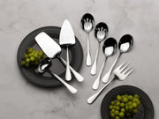 Gourmet Basics by Mikasa Kaylee Serving Set, 8 Piece, Stainless Steel
