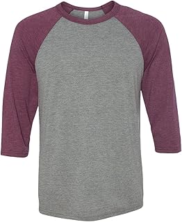 BELLA+CANVAS 3/4-Sleeve Baseball Tee