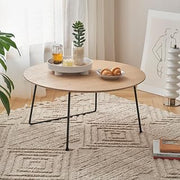 Modern Coffee Tables for Living Room Coffee Table Mesa de Centro | Modern coffee table for living room, made of solid wood with thickened surface and rounded corners, sturdy carbon steel
