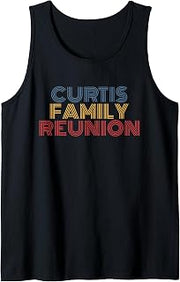 Curtis Family Reunion Surname Personalized Name Retro Tank Top