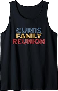 Curtis Family Reunion Surname Personalized Name Retro Tank Top