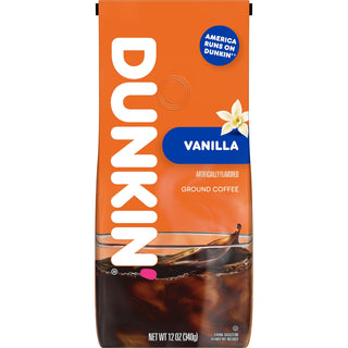 Donuts® French Vanilla Coffee by Dunkin' – 1 Count (Pack of 1), Blue, Model 407612948602