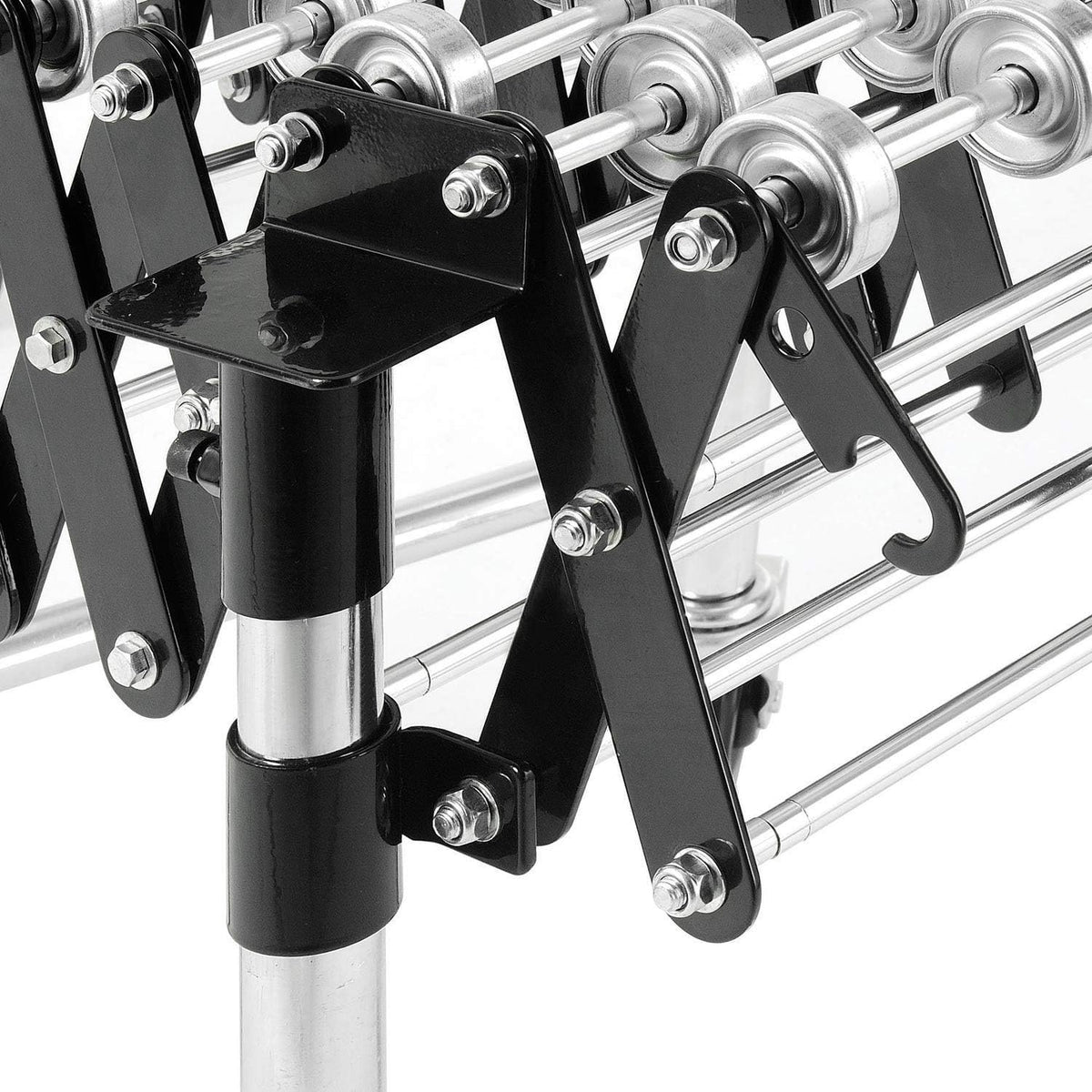 18" W Portable Flexible & Expandable Conveyor by Global Industrial – 86"L x 18"W x 10"H, Alloy Steel, Model 168112