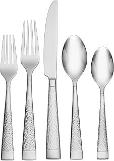 Oneida Sambre 65-Piece 18/10 Silverware Set for 12, Flatware | mirror finish, dishwasher safe | includes serving spoons and utensil set | cutlery set, wedding silverware