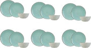 Cosy & Trendy 3678099SRP 18-Piece Granite Dinner Set for 6 People, Blue