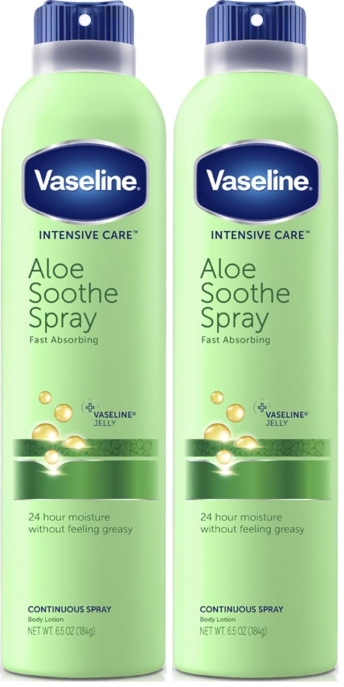 Vaseline White / 6.5 Ounce (Pack of 2) / Aloe Soothe Lotions