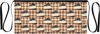 Kitchen Apron Cake Grid Pattern | Unisex Server Apron with 3 Pockets, Adjustable for Waiters, Gardeners, Kitchen, BBQ, Painting and Restaurant Work