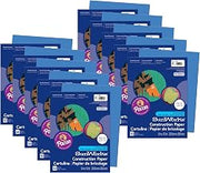 Prang Construction Paper, Blue, 9" x 12", 50 Sheets Per Pack, 10 Packs
