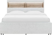 Global Furniture USA Sadie Beige Queen Bed with Storage