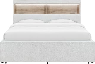 Global Furniture USA Sadie Beige Queen Bed with Storage