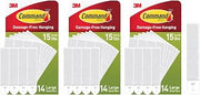 Command Picture Hanging Strips, Large White, 3 Pack, 42 Pairs, 84 Strips Total, Damage Free Wall Hangers for Frames, Removable Adhesive Mounting for Apartments, Dorm Rooms, Classrooms, Offices