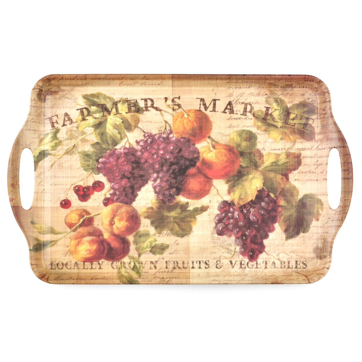 Pimpernel Melamine Serving Tray, Rectangular 19 x 12 Inch, Multicolored Thanksgiving