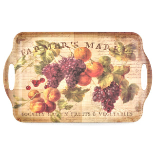 Pimpernel Melamine Serving Tray, Rectangular 19 x 12 Inch, Multicolored Thanksgiving