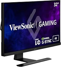 ViewSonic XG321UG 32 Inch 4K IPS 144Hz Gaming Monitor G-Sync Ultimate, Mini LED, Nvidia Reflex, HDR1400, Advanced Ergonomics, HDMI and DP