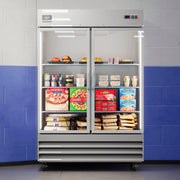 Global Industrial Stainless Steel Reach-In Refrigerator by Nexel – Stainless Steel, Silver, Model CFD-2RR-G-HC