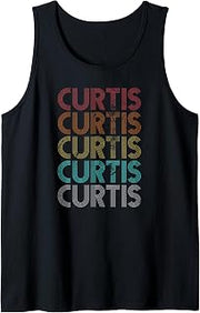 Mens Retro Vintage CURTIS Tank Top