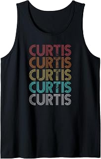 Mens Retro Vintage CURTIS Tank Top
