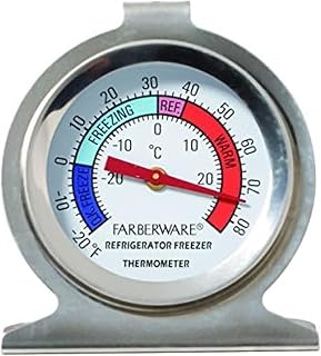 Farberware 5141020 Protek Refrigerator Thermometer, Silver