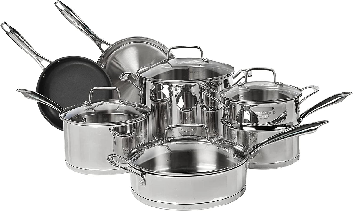 Cuisinart Stainless / 11-Piece / 11 PC Saucepans