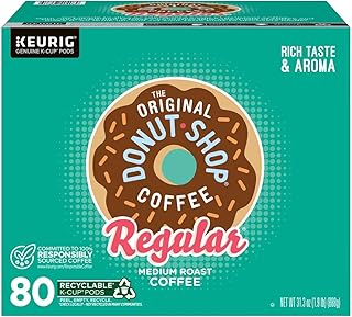 The Original Donut Shop Regular, Single-Serve Keurig K-Cup Pods, Medium Roast Coffee Pods, 100 Count (Box of 1)