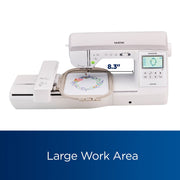 Innov-ís Sewing and Embroidery Machine with Wireless Capability by Brother – Metal, White, Model NQ3550W
