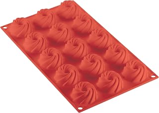Silikomart Professional SF310 Silicone Mold, Swirl 1.87 Inch Diameter x 0.79 Inch High