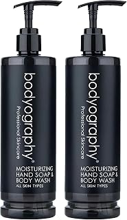 World Amenities Bodyography Luxury Hand Soap & Body Wash - Deep Moisturizing Liquid Hand Soap (Pack of 2)
