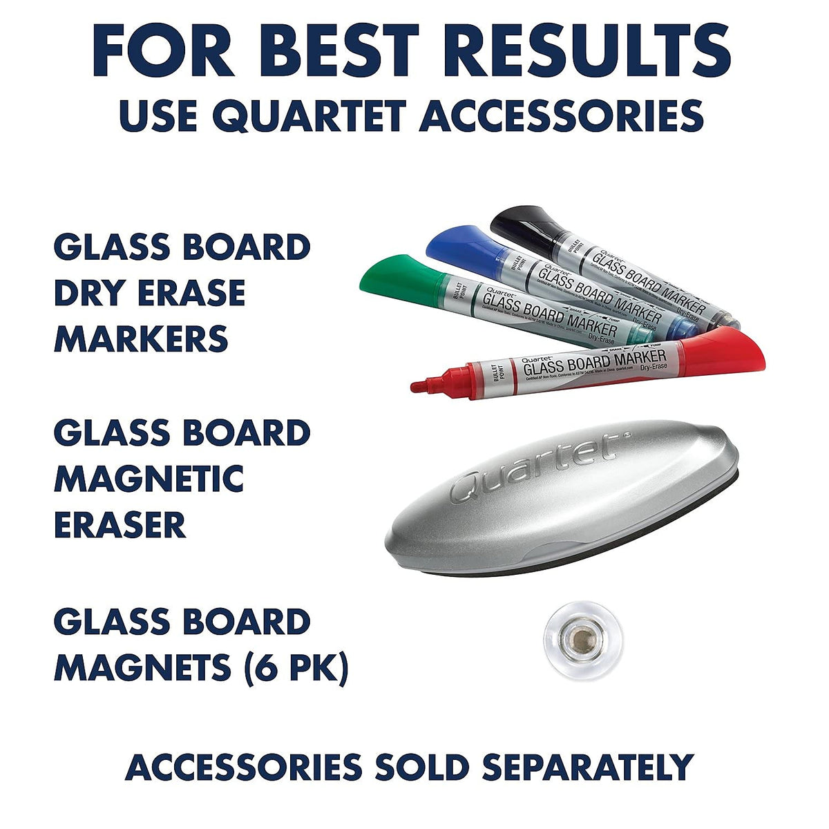 Dry Erase White Board 48"W x 36"H Glass Calendar by Quartet – 48"W x 36"H, Tempered Glass, White, Model GC4836F