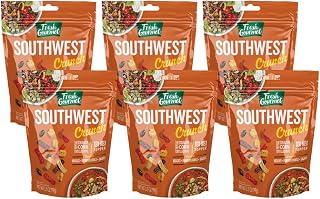 Fresh Gourmet Savory Southwest Crunch Tex-Mex Topper - 3.5oz Pouch (Pack of 6)