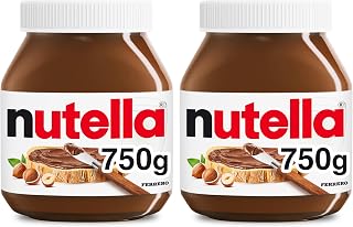 Nutella Hazelnut Spread with Cocoa, Creamy Hazelnut Spread, Breakfast Favorite, 26.5 oz Jar (Pack of 2)