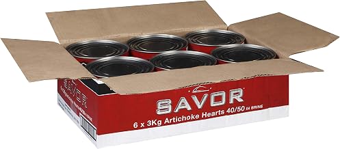 Savor Imports 40/50 Count Artichoke Hearts, 3000 Gram - 6 per case.