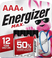 Energizer MAX AAA Batteries (4 Pack), Triple A Alkaline Batteries