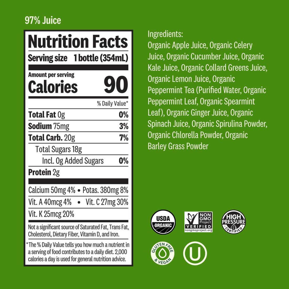 Essentials Mighty Juice by Suja – 12 Fl Oz (Pack of 6), Pack of 6