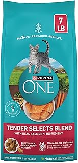 Purina ONE Tender Selects Dry Cat Food, Salmon, 7 lb Bag