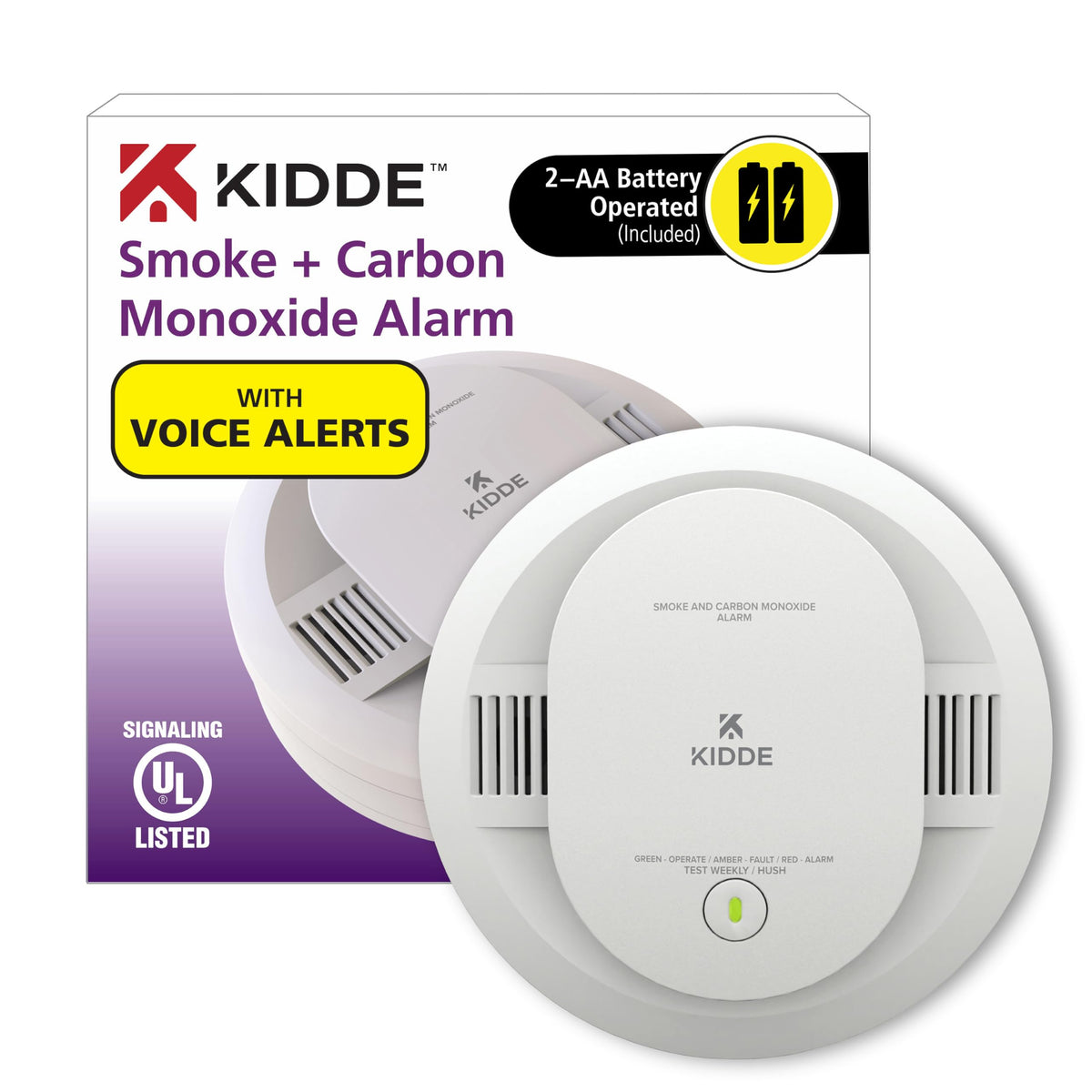 Smoke & Carbon Monoxide Detector by Kidde – 1 Count ( Pack of 1), White, Model 900-CUDR-V