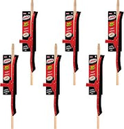 Libman Commercial 542 Heavy-Duty Curved Floor Squeegee with Wooden Handle, 24" Wide (Pack of 6), Black/Gray