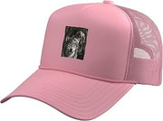Funny Greek Warrior Spartan Helmet Wolf Trucker Hat with Adjustable Mesh Back