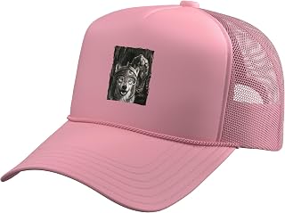 Funny Greek Warrior Spartan Helmet Wolf Trucker Hat with Adjustable Mesh Back