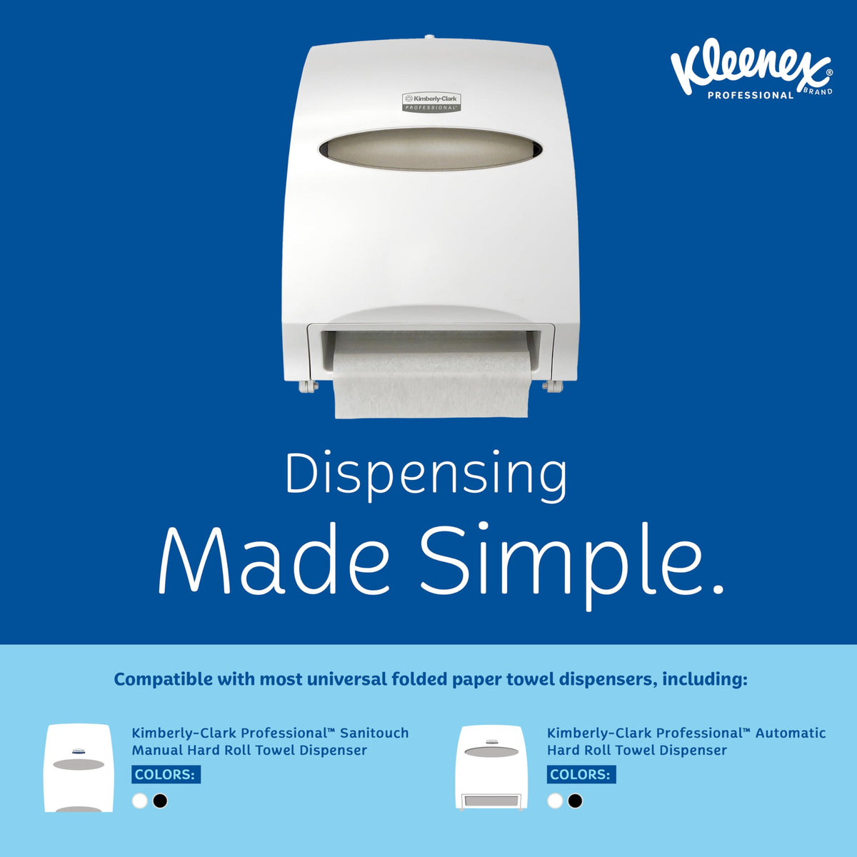 Kleenex Professional Hard Roll Paper Towels – Bulk, 6 Rolls x 600' (50606)