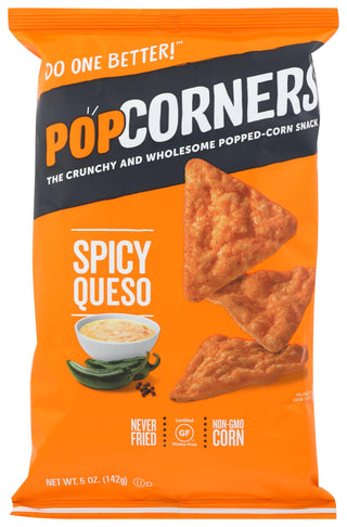 Popcorners Spicy Queso – 5 Ounce (Pack of 1), Orange, Model 810607021700